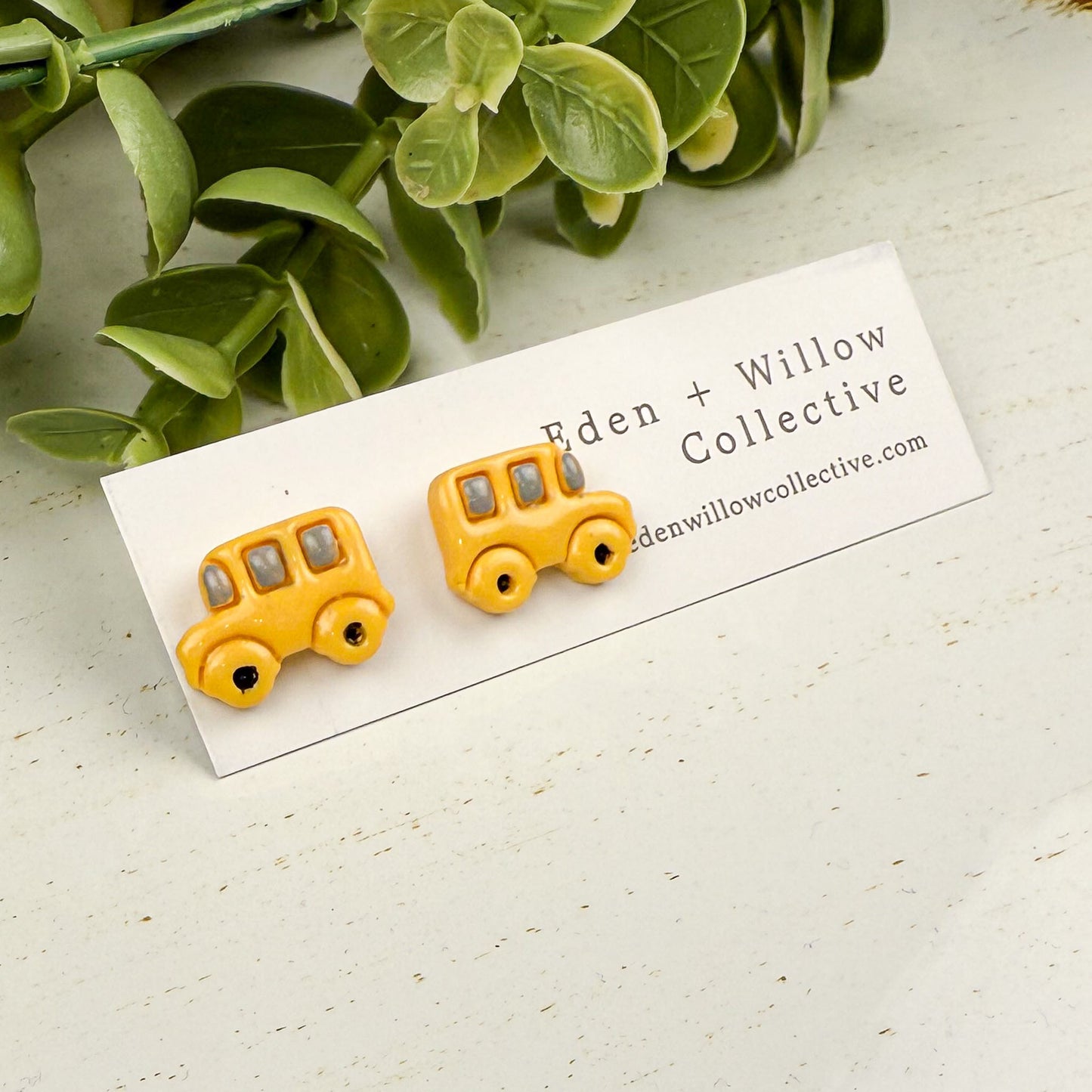 School Bus Stud Earrings – Teacher Earrings