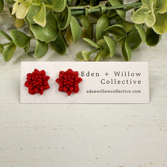 Lily Flower Stud Earrings
