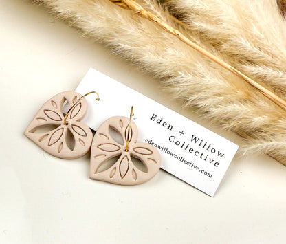 Heart Hoop Earrings – Valentine’s Day Gift for Her, Handmade Boho Polymer Clay Jewelry