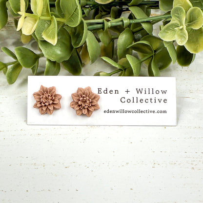 Lily Flower Stud Earrings
