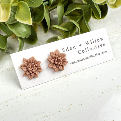 Lily Flower Stud Earrings